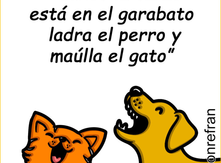 “Cuando la carne está en el garabato, ladra el perro y maúlla el gato”