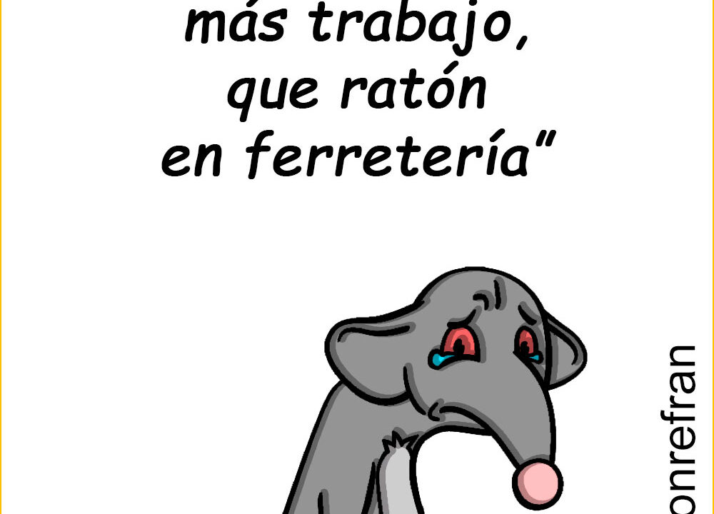 “Está pasando más trabajo, que ratón en ferretería”