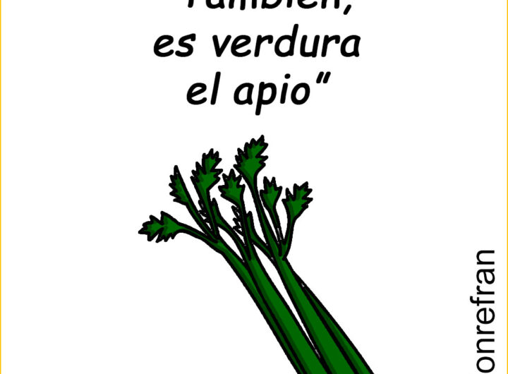 “También, es verdura el apio”