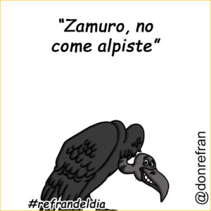 “Zamuro no come alpiste”