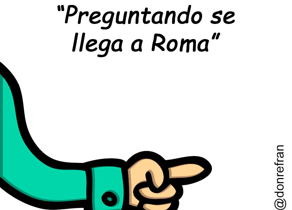 “Preguntando se llega a Roma”