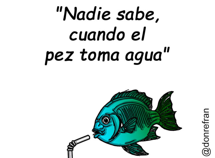 "Nadie sabe, cuando el pez toma agua"