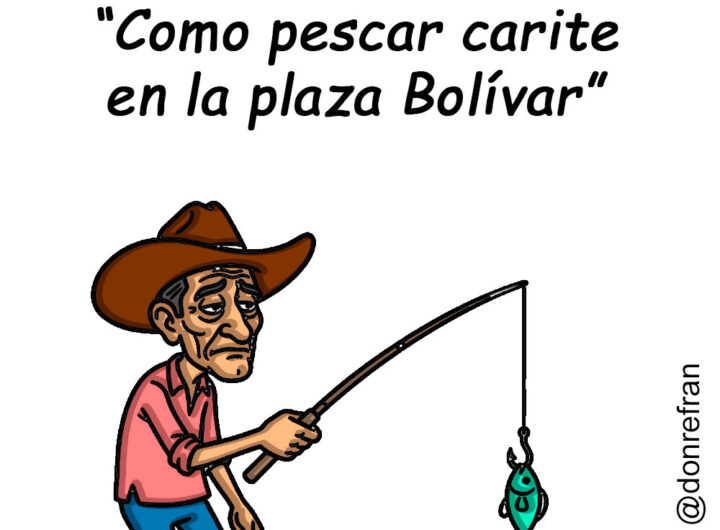 “Como pescar carite en la plaza Bolívar”