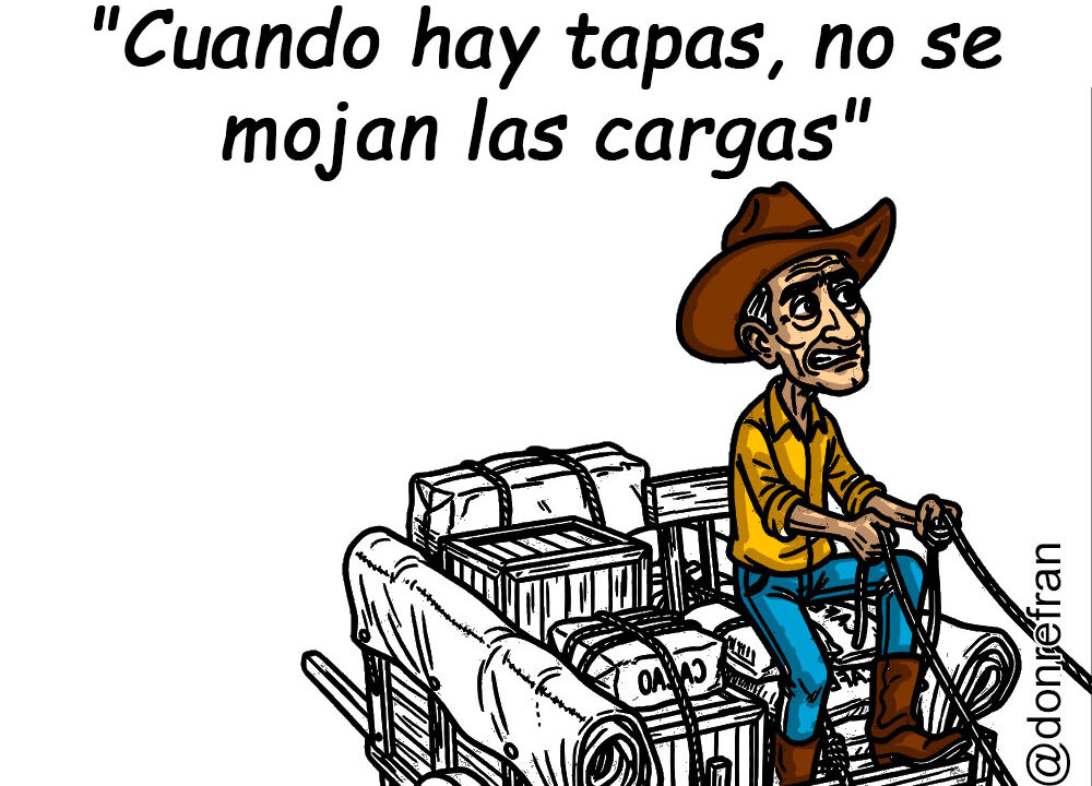 "Cuando hay tapas, no se mojan las cargas"