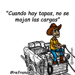 "Cuando hay tapas, no se mojan las cargas"