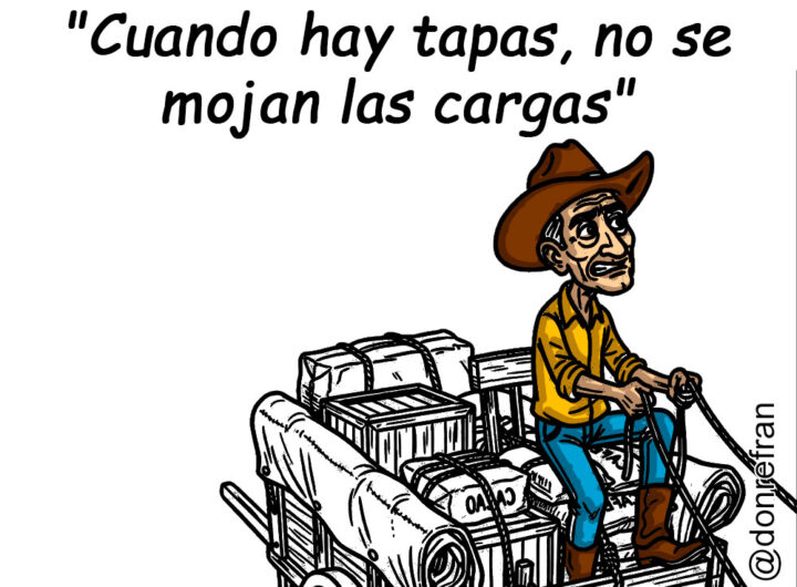 "Cuando hay tapas, no se mojan las cargas"