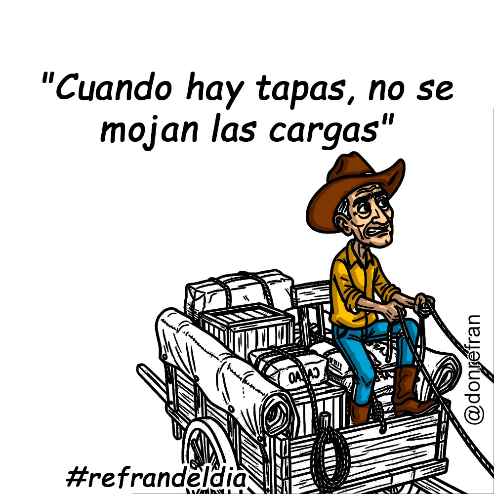 "Cuando hay tapas, no se mojan las cargas"
