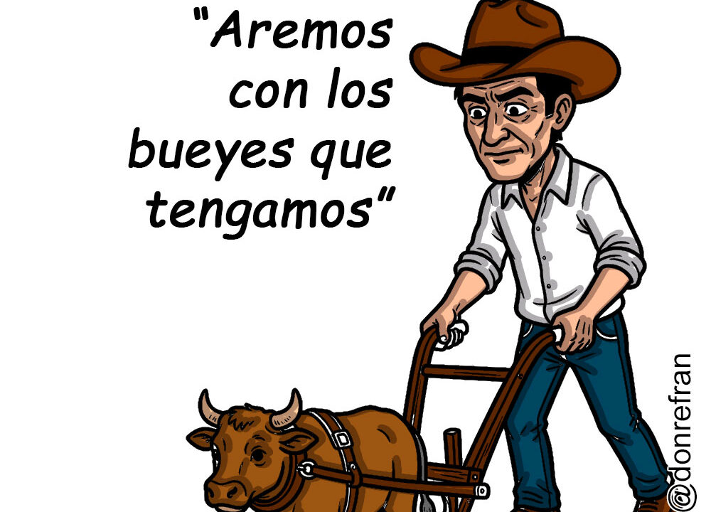 “Aremos con los bueyes que tengamos”