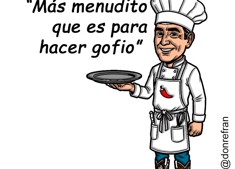 “Más menudito que es para hacer gofio” 